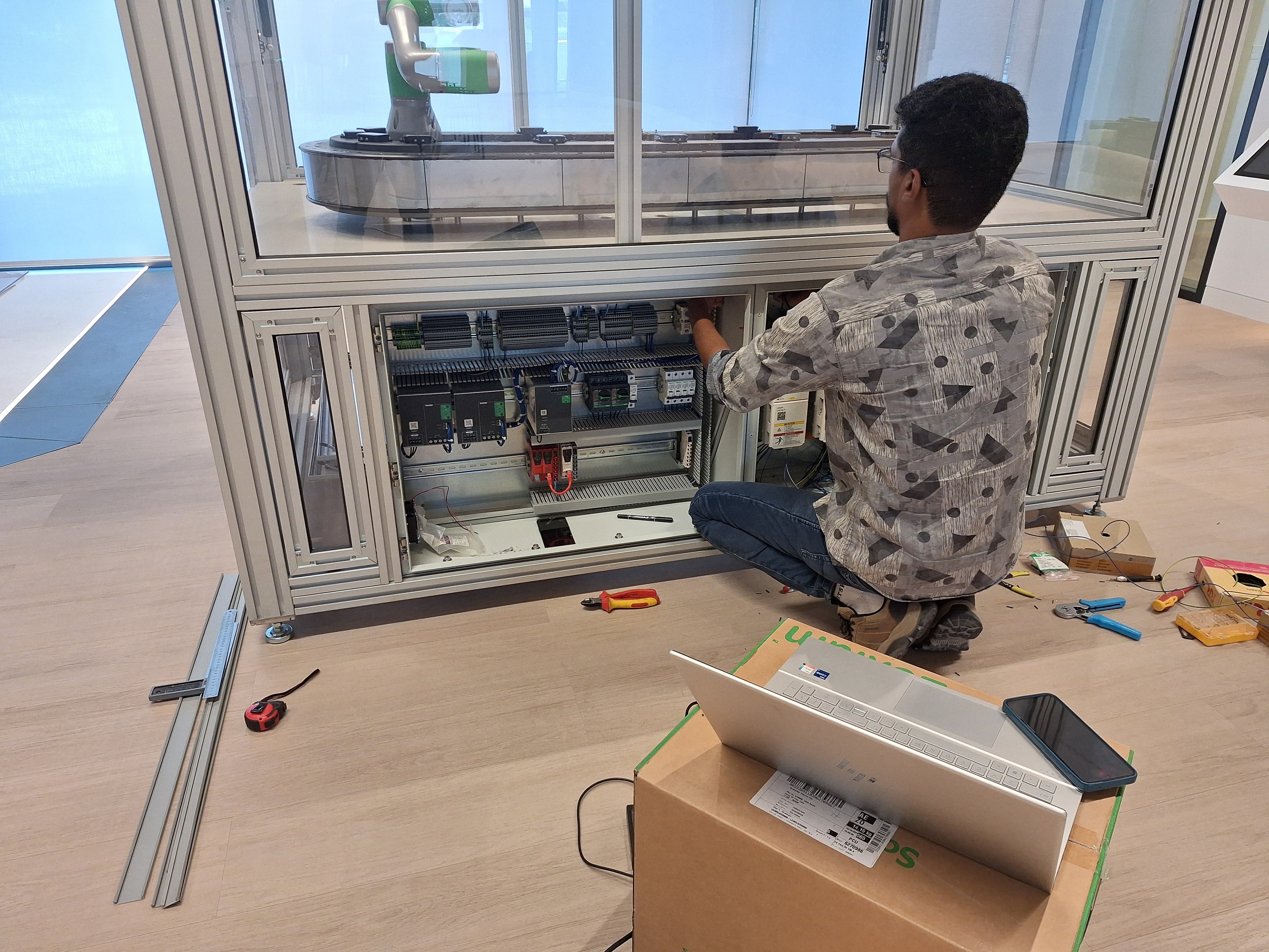 PLC and automation system installation