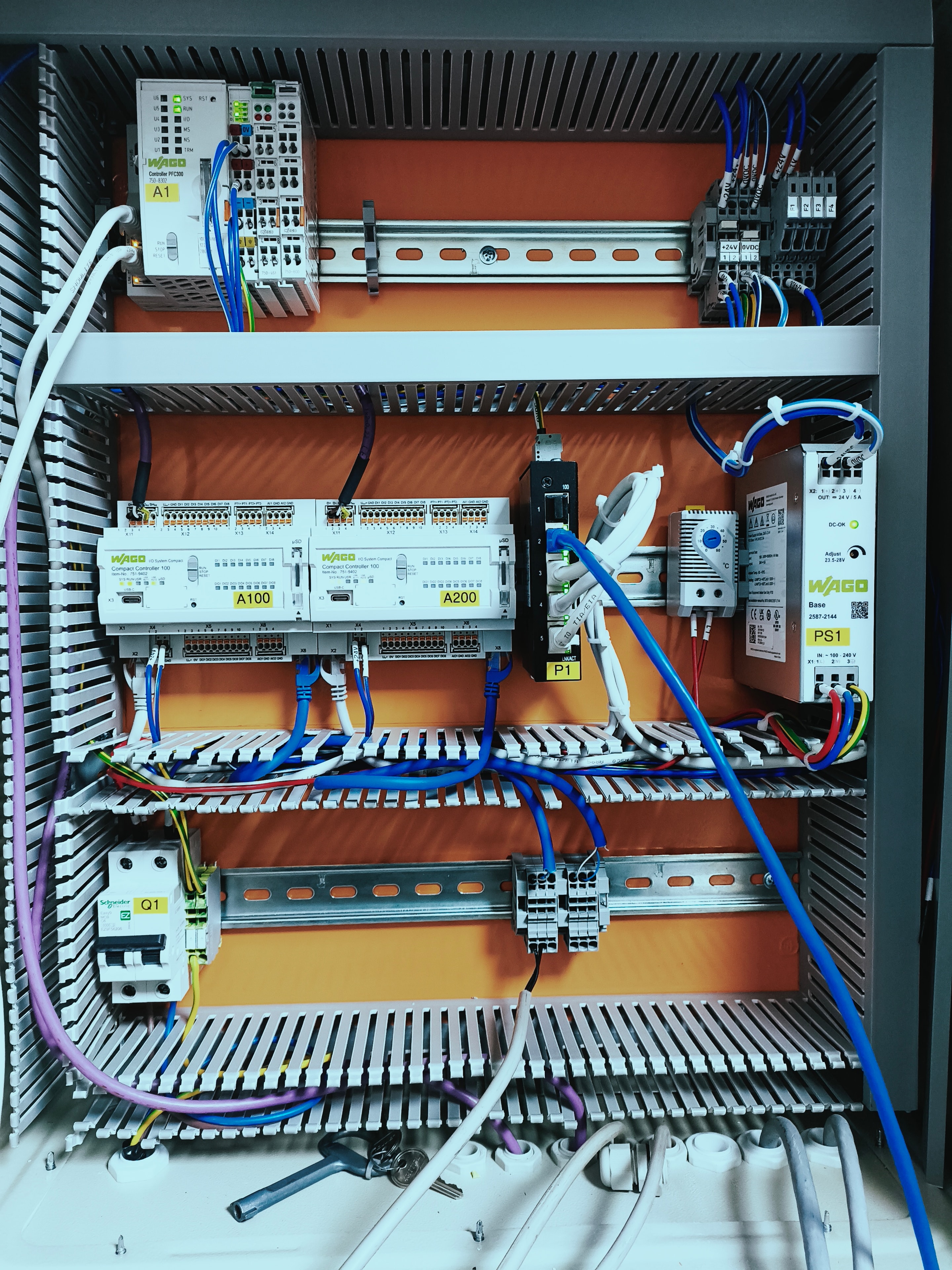Control panel assembly and commissioning